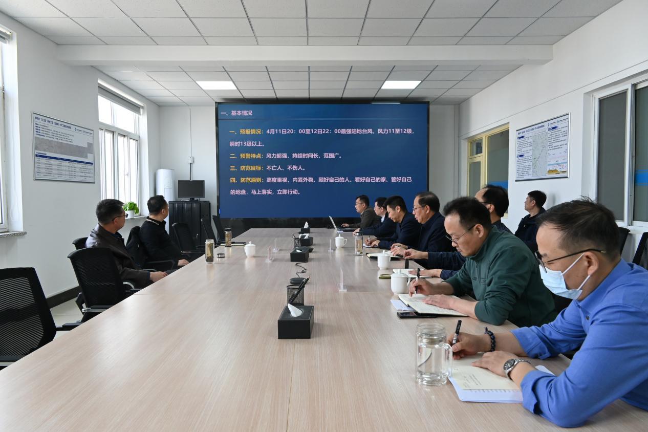 杏彩电子党委副书记、董事、总经理刘晓光 赴“北三县”项目办开展极端大风天气应急部署现场检查